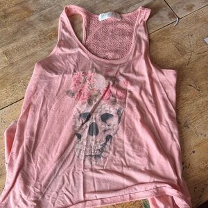 Wound Up Blush Lace Sleeveless Top